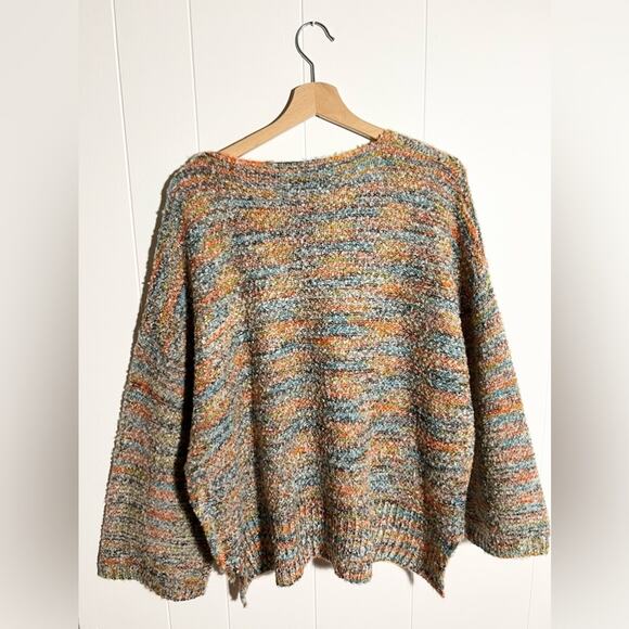 Soft Surroundings Nikia Multicolor Space Dye Knit Crewneck Sweater - Picture 4 of 7